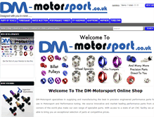 Tablet Screenshot of dm-motorsport.co.uk