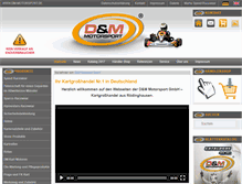 Tablet Screenshot of dm-motorsport.de